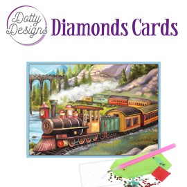 Dotty Designs Diamond Cards - Vintage Train