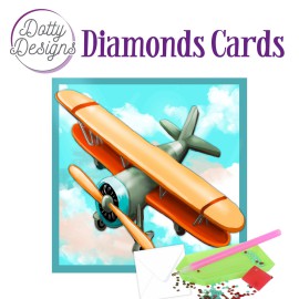 Dotty Designs Diamond Cards - Vintage Biplane