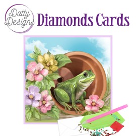 Dotty Designs Diamond Cards - Frog