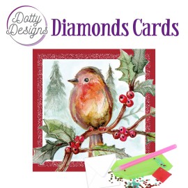 Dotty Designs Diamond Cards - Robin