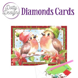 Christmas Birds Diamonds Cards by Dotty Designs