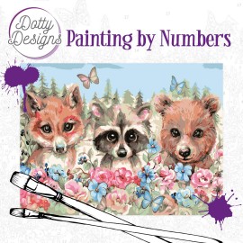 Forest Animals Painting by Numbers by Dotty Designs