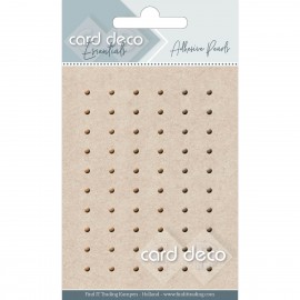 Card Deco Essentials Adhesive Pearls Brown