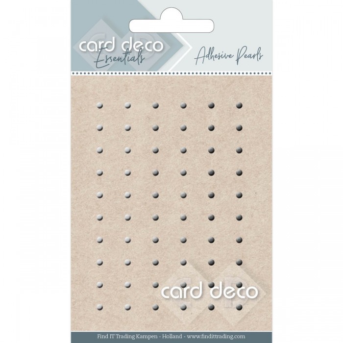 Card Deco Essentials Adhesive Pearls Grey
