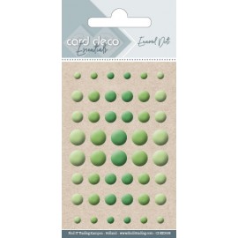 Card Deco Essentials Enamel Dots Glossy Apple Green
