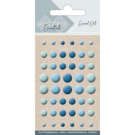 Card Deco Essentials Enamel Dots Glossy Blue