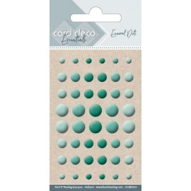 Card Deco Essentials Enamel Dots Glossy Green