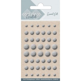 Card Deco Essentials Enamel Dots Glitter Pearl Silver