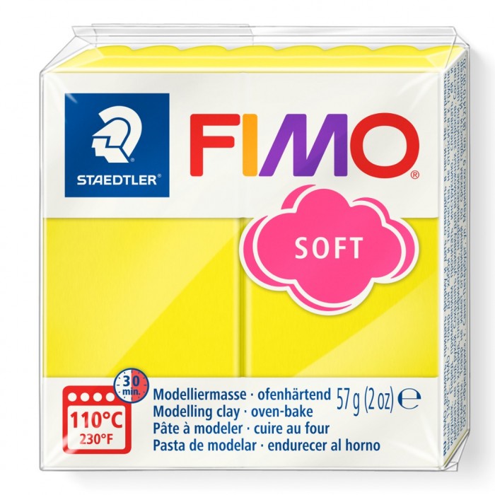 Fimo soft boetseerklei 57 g limoengeel