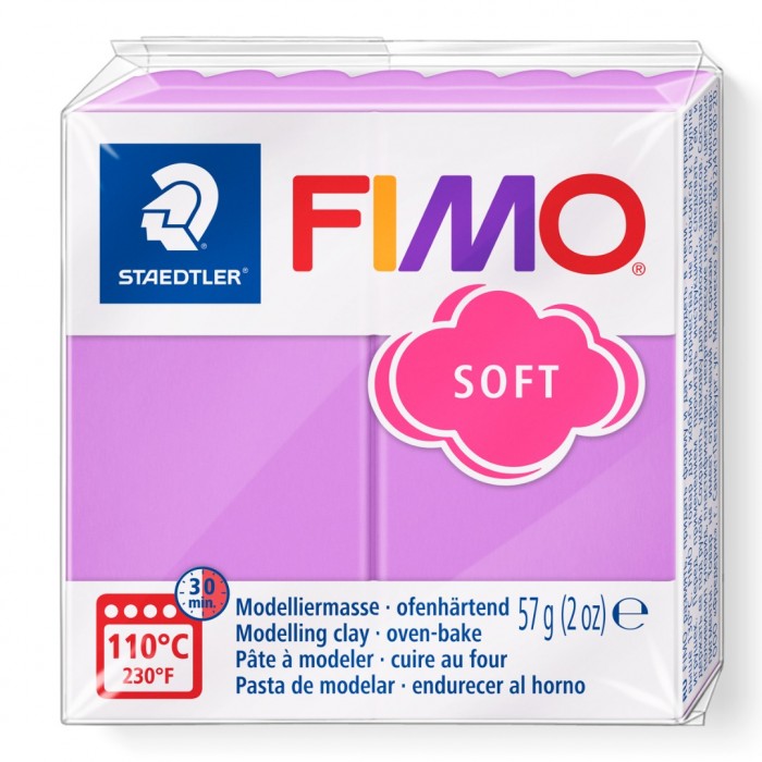 Fimo soft boetseerklei 57 g lavendel