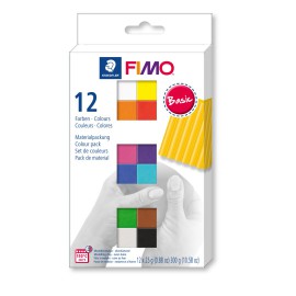 12 Brilliant Colours Pack - Set Fimo Soft