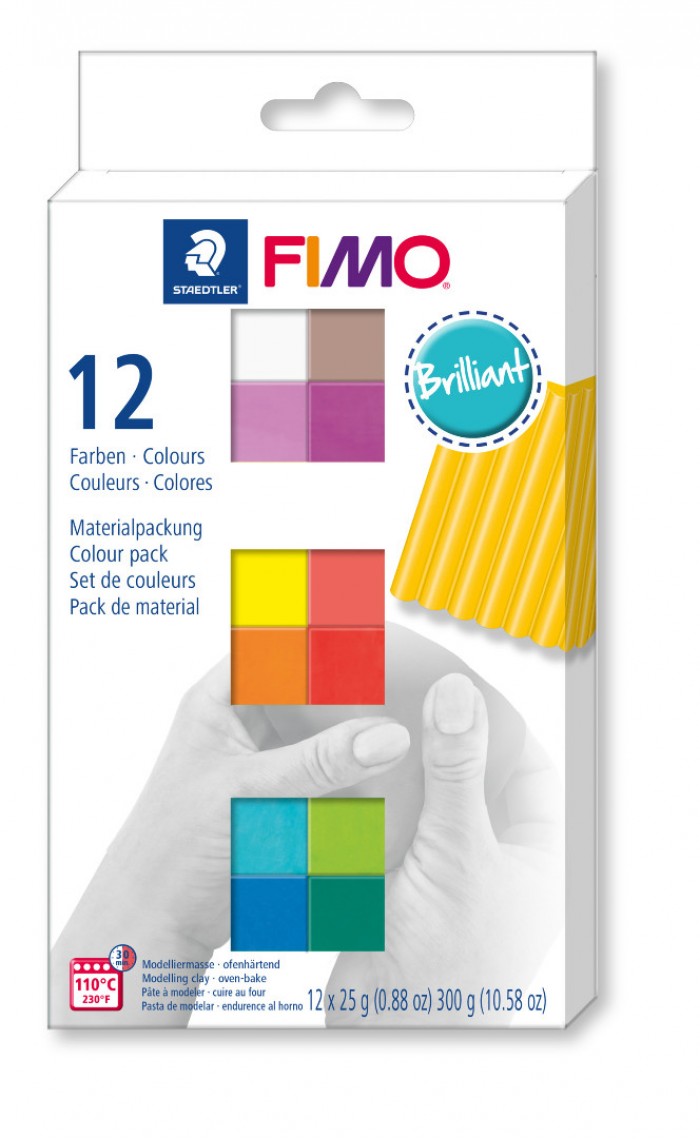 Fimo soft set - colour pack 12 brilliant colours