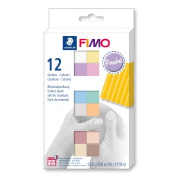 12 Pastel Colours Pack - Set Fimo Soft
