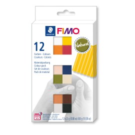 12 Natural Colours Pack - Set Fimo Soft