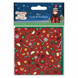 Mini Cards & Envelopes (8pcs) - Santoro - Christmas