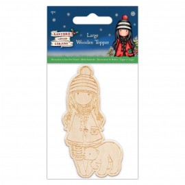 Large Wooden Topper (1pc) - Santoro - Christmas