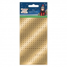 Mini Foil Alphabet Stickers (2pk) - Santoro - Christmas