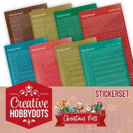 Sticker Set - Creative Hobbydots 5 with Christmas Pets by Amy Design