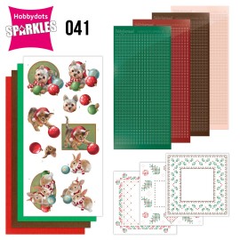 Nr. 41 Sparkles Set Christmas Balls Christmas Pets by Amy Design