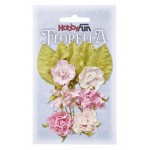 FLORELLA-Blüten&Blätter zartrosa, 3cm