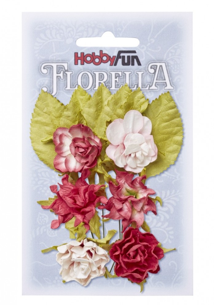 FLORELLA-Blüten&Blätter hortensie,3cm