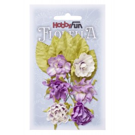 FLORELLA-Blüten&Blätter lavendel,3cm