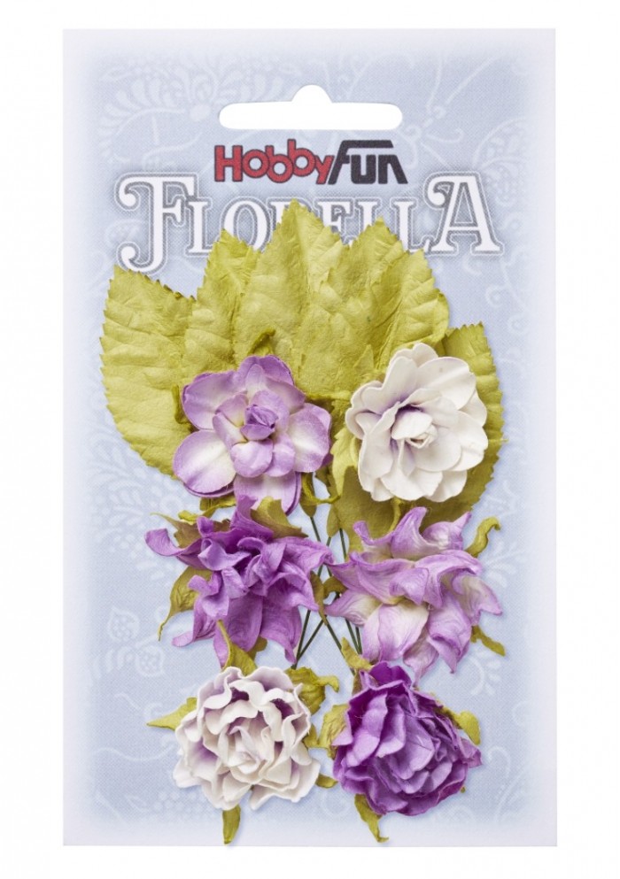FLORELLA-Blüten&Blätter lavendel,3cm