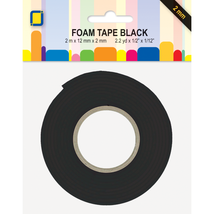 3D Foam Tape rolls Black 2mm 