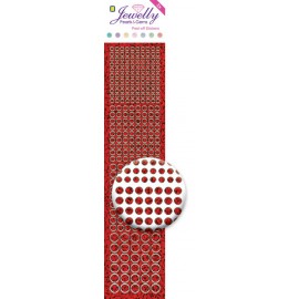 Jewelly Pearls & Gems Dots Diamond Red, 2 sheets