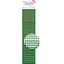 Jewelly Pearls & Gems Dots UFG Green, 2 sheets 