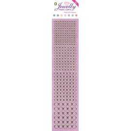 Jewelly P&G Dots Pearl Pink 2 sheets 5x23cm