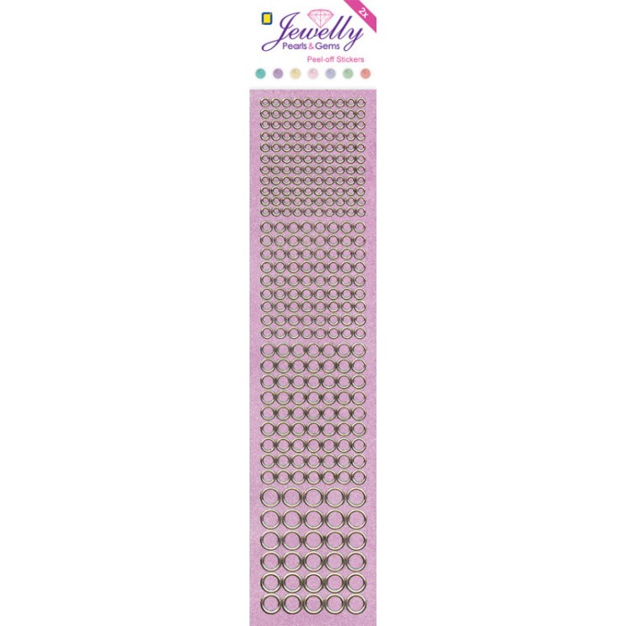 Jewelly P&G Dots Pearl Pink 2 sheets 5x23cm 