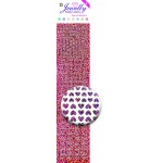 Jewelly Pearls & Gems Hearts Diamond Pink, 2 sheets