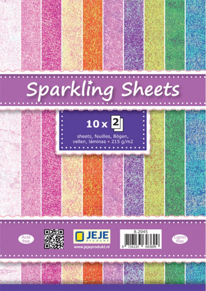 Paperbloc Sparkling A5 2x10 sheets 