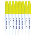 Permanent Markers Yellow 8x