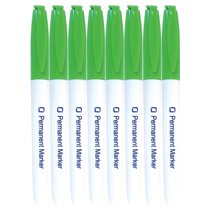 Permanent Markers Green 8x 
