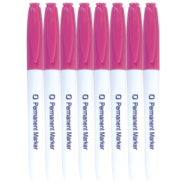 Permanent Markers Pink 8x