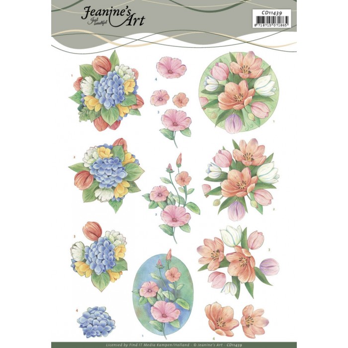 3D Cutting Sheet - Jeanine's Art - Tulips and more 