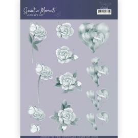 Grey Calla Lily 3D Cutting Sheet Sensitive Moments by Jeanine's Art