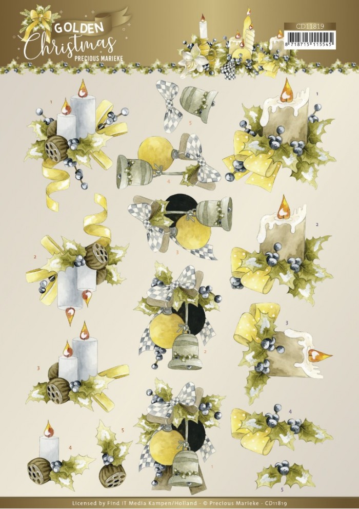 Precious Marieke - Golden Christmas - Christmas Candles