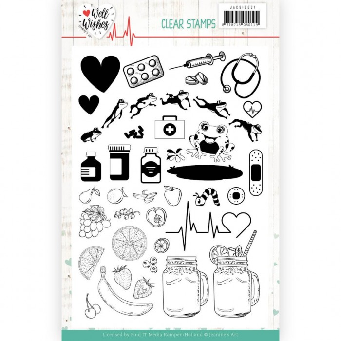 Clear Stamps Well Wishes by Jeanine's Art