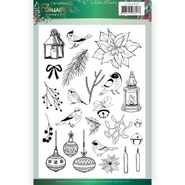 Clear Stamps Christmas Flowers by Jeanine's Art
