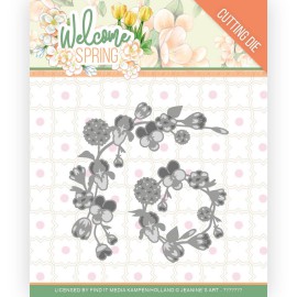 Spring Garland - Welcome Spring Cutting Die by Jeanine's Art