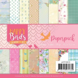 Happy Birds Paperpack van Jeanine's Art