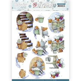 3D Push Out - Jeanine's Art - Winter Charme - Stairs