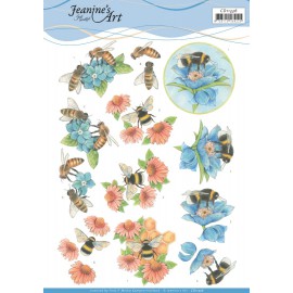 3D Cutting Sheet - Jeanine's Art - Bees and Flowers