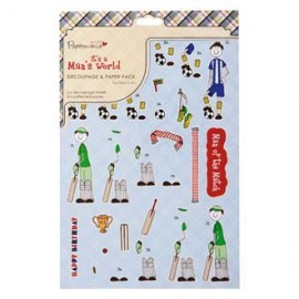 decoupage pack - its a mans world (1pk) for the love of sport
