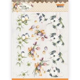 Young Animals Spring Delight 3D Cutting Sheet by Precious Marieke