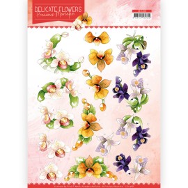 Orchid Delicate Flowers 3D Cutting Sheet by Precious Marieke