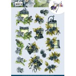 3D Cutting Sheet - Precious Marieke - Blue Flowers